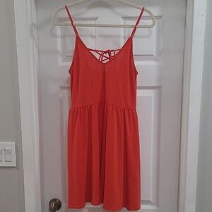 Divided By H&M Vibrant Red Strappy Mini Dress